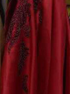 Muslim Black Satin Luxury Evening Dresses Gowns 2025 Beading A-Line For  Women Party LA70919
