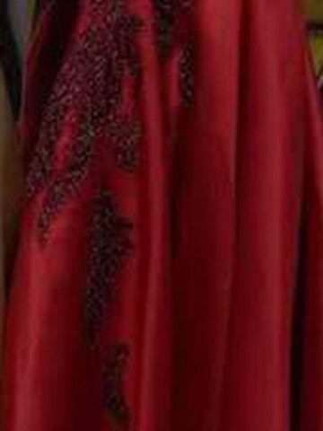 Muslim Black Satin Luxury Evening Dresses Gowns 2025 Beading A-Line For  Women Party LA70919