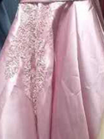 Muslim Black Satin Luxury Evening Dresses Gowns 2025 Beading A-Line For  Women Party LA70919