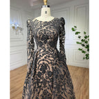 Muslim Luxury Green Mermaid Evening Dress with Overskirt  Arabic  For Women Wedding Party 2025 LA71610A