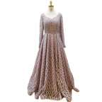 Muslim Pink A Line Luxury Beaded Sexy Sweetheart Evening Dresses Gowns For Women Party 2025 LA71811