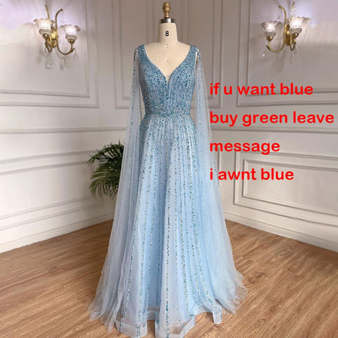 Luxury Nude Dubai Evening Dress with Cape Sleeves LA71567