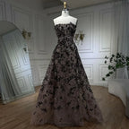 Pink A Line Elegant Off the Shoulder Luxury Beaded Sequins Dubai Evening Dress for Women Party 2025 LA72388