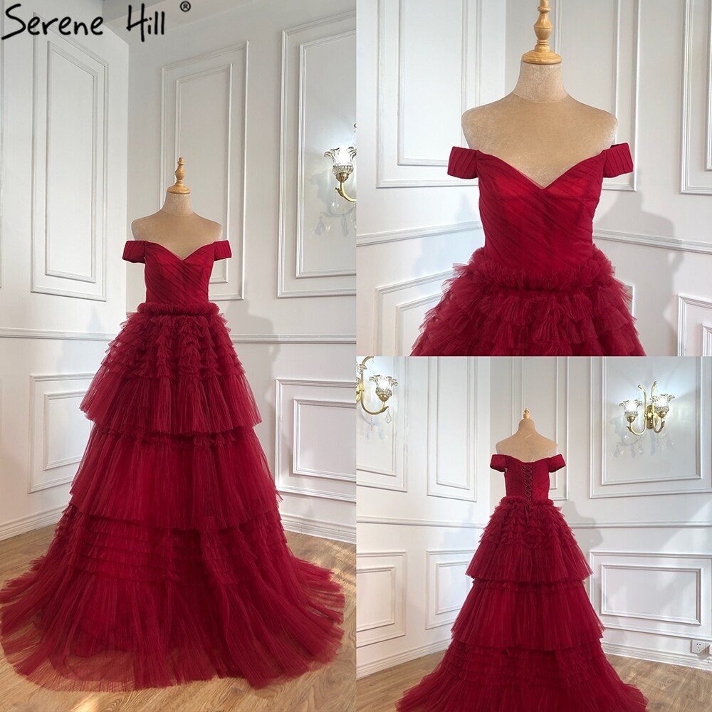 Pink A-Line Sexy Evening Dresses Gowns 2025 Sweetheart Tiered Simple For Women Party LA70725