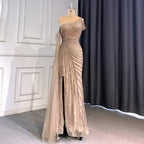 Pink One-Shoulder Cape Sleeve Evening Dresses Gowns 2025 Luxury Mermaid Beaded Elegant For Women Party LA71589