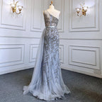 Pink Sexy High Split Mermaid Elegant Evening Dresses Gowns Luxury Beaded 2025 For Women Party LA71582