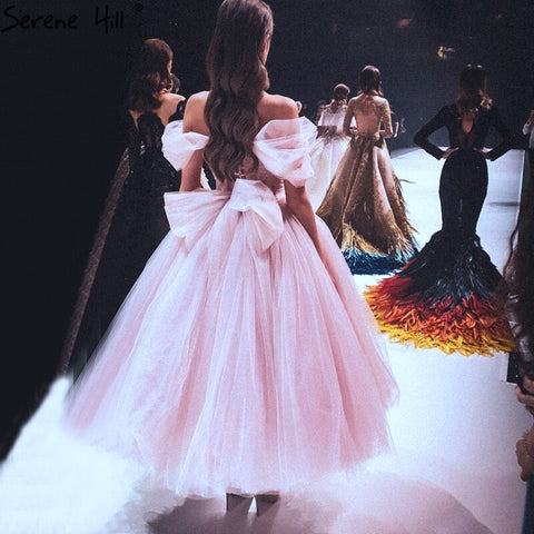 Vestido de noche rosa, sencillo, sin mangas, con escote en forma de corazón y pedrería, largo hasta los tobillos, diseño formal 2025 LA70702 