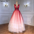 Red Simple Sexy Evening Dresses Ball Gowns 2025 Sleeveless Lace Up For Women Party LA71407