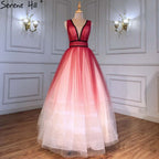 Red Simple Sexy Evening Dresses Ball Gowns 2025 Sleeveless Lace Up For Women Party LA71407