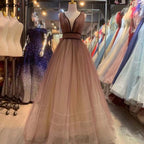 Red Simple Sexy Evening Dresses Ball Gowns 2025 Sleeveless Lace Up For Women Party LA71407