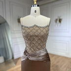 Velvet Mermaid Gown Elegant Beaded Design Arabic inspired Luxe Evening Dress for Women's Wedding Party 2025 LA72327