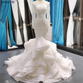 Vintage White Mermaid Wedding Dresses 2025 Off Shoulder Lace Sexy Elegant Bride Gowns HM66734 Custom Made
