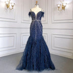 Luxury Feathers White Nude Prom Evening Dresses LA71656