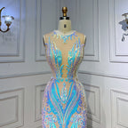 White Long Prom Dresses 2025 Luxury Sequined  Sexy Mermaid Style Black Girl Prom Gala Party Gowns 2025 LA72025