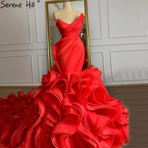 Vestido de novia elegante de sirena blanca, escote corazón, flores sexys, vestido de novia de alta gama 2025 HM67212 