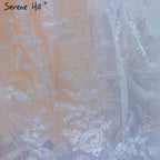 White Nude Mermaid Wedding Dresses 2025 Beaded Lace Elegant Cape Sleeves Bride Gowns HM67294 Custom Made
