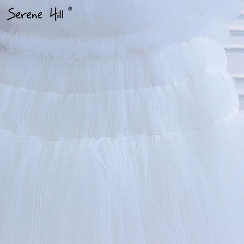 Vestidos de novia blancos con volantes de princesa 2025, sencillos y sexys, de alta gama, HM67308, hechos a medida 