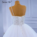 White Spaghetti Strap Wedding Dresses 2025 Simple Sexy High-end Bride Gowns HM67303 Custom Made