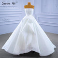 White Srtaplee Sexy Wedding Dresses 2025 Simple Lace Up High-end Bride Gowns HM67302 Custom Made