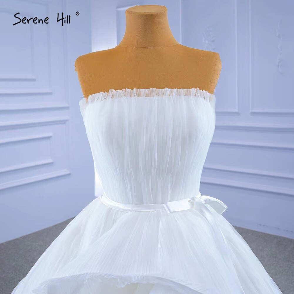 White Srtaplee Sexy Wedding Dresses 2025 Simple Lace Up High-end Bride Gowns HM67302 Custom Made