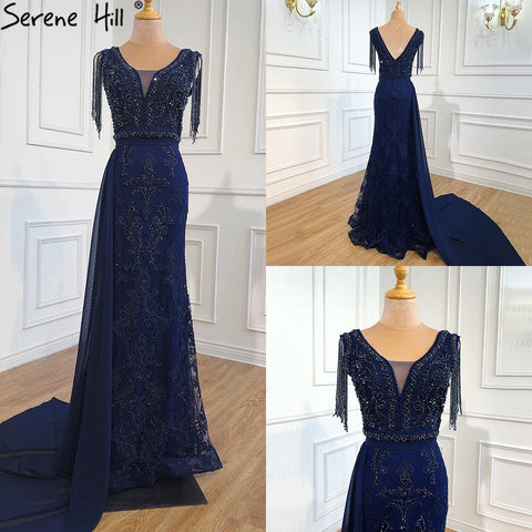 Vestido de noche rojo vino con fajas extraíbles, talla grande, Dubái, 2025, vestido formal de lujo con borlas y cuentas, LA60846 