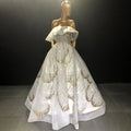 Wit A-lijn Luxe Avond Jurken 2025 Sequin Sparkle Sexy Lace Up Voor Vrouwen Party LA71559