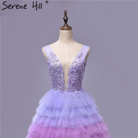 Vestidos de novia sexys de tul con escote en V profundo y espalda descubierta, multicolor, sin mangas, para fotografía, HA2479 