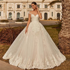 Robe De mariée en dentelle, dos nu, Sexy, avec des Appliques, manches cape, robes De Mariée