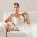 Robes de mariée sexy épaules dénudées sans manches, bretelles spaghetti, col en V, dos nu blanc simple, plissées, style princesse