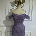 Elegant Purple Evening Dresses Gowns with Sleeveless Tulle for Formal Occasion 2025 LA72790
