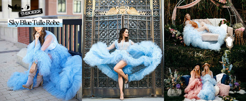 Vestido largo y fluido para sesión de fotos Vestido para embarazo 