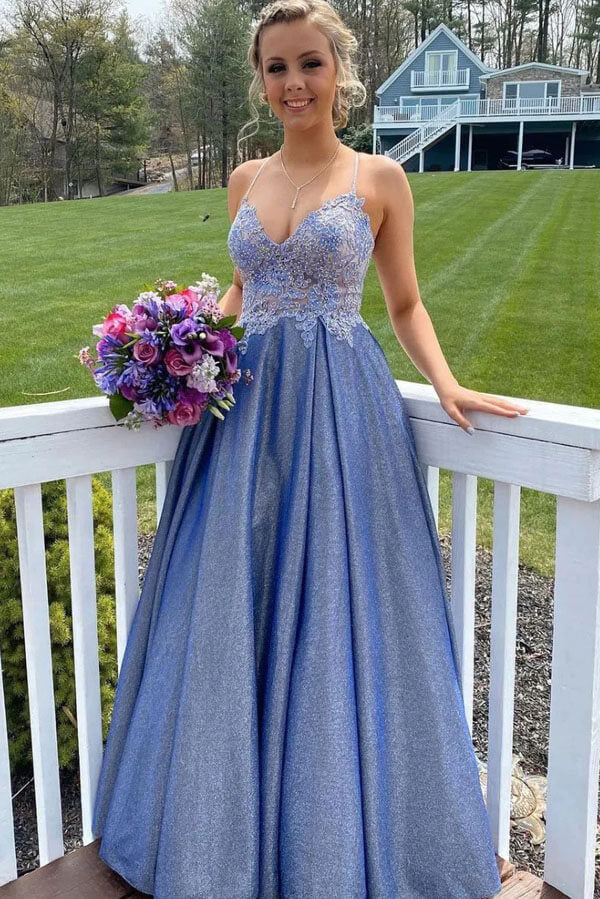 Vestidos largos de fiesta con escote corazón y top de encaje, corte en A.