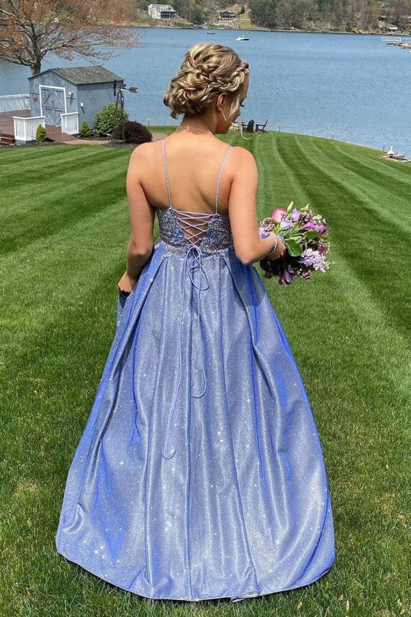 Vestidos largos de fiesta con escote corazón y top de encaje, corte en A.