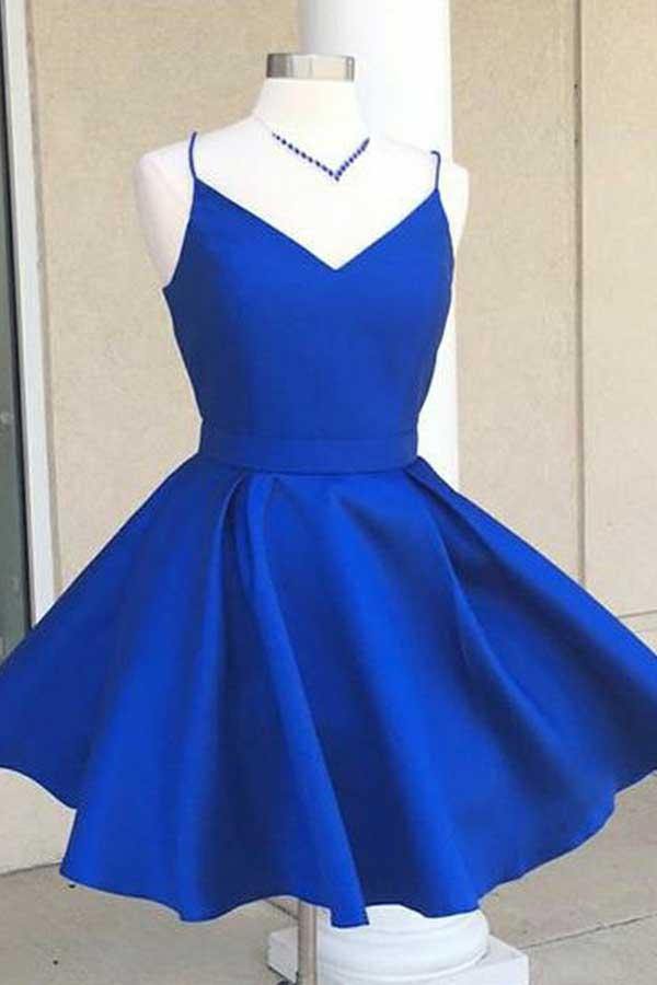 Vestidos de fiesta con tirantes finos y lazo