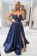Formal Dresses with Split Evening Party Gown SYP37