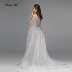 Sliver Arabic Luxury Beading Cape Sleeves  A-Line Evening Dresses 2025 O-Neck A-Line Sexy Evening Gowns cerene Hill LA60869