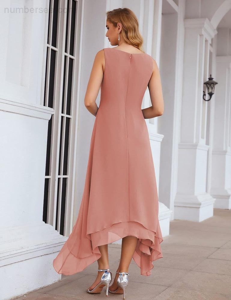 Vestidos de chifón de talla grande para la madre de la novia con chaqueta, vestidos formales para boda SY28073 