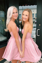 Sweetheart Neckline Homecoming Dresses with Pockets SYH76