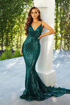 Vestido de dama de honor con tirantes finos VMB16