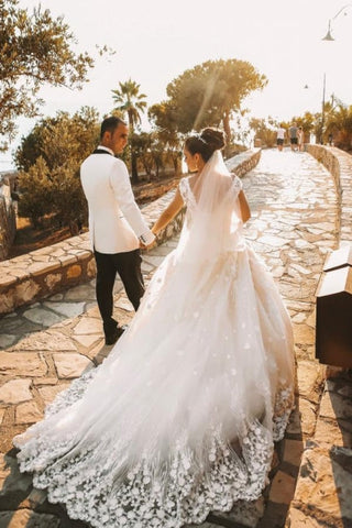 Vestido de novia veraniego estilo bohemio, fluido, de gasa y tul, sin mangas