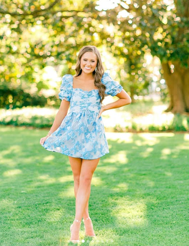 Vestido corto de fiesta de verano estilo retro con estampado floral y corte en A, modelo Y2957