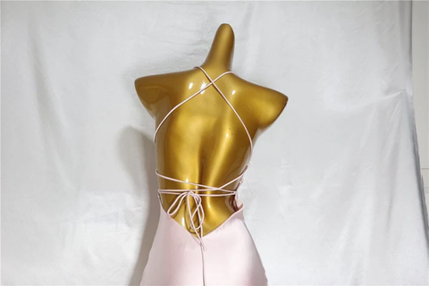 Vestido de fiesta largo ajustado rosa, vestido de noche Y8158