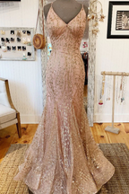 Mermaid V Neck Dark Green Prom Dress Stunning Evening Dress Y325