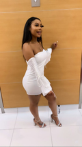 Robe de bal blanche sans bretelles, robe moulante blanche sexy Y2200