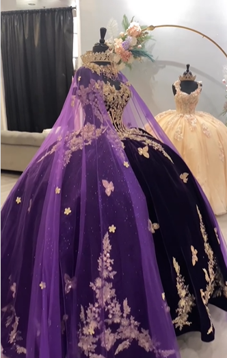 Impresionante vestido de quinceañera de princesa color púrpura, vestido de baile, vestido de 16 años color púrpura Y6560