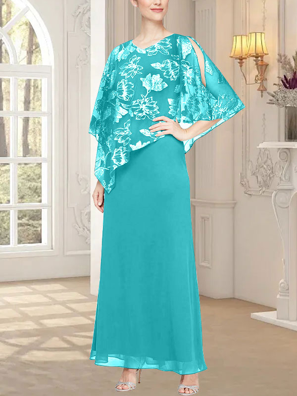 Robe longue en maille pailletée avec corsage asymétrique original 
