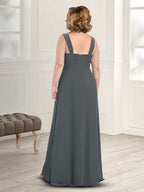 Vestidos de corte princesa/línea A para la madre de la novia con tirantes finos y chaqueta 