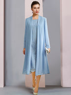 Robes fourreau/colonne mi-longues pour la mère de la mariée 