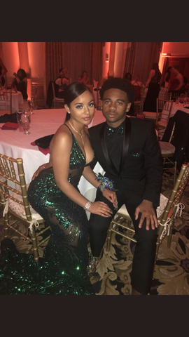 Sexy Green Mermaid Evening Dress Glam Dress Y6698