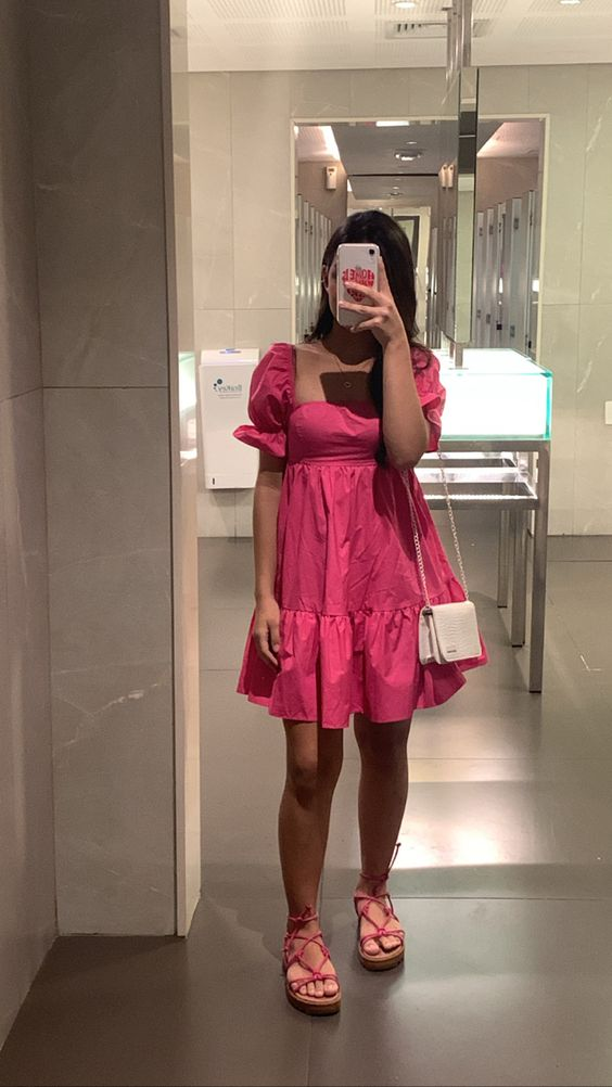 Robe de bal courte trapèze vintage pour un 18e anniversaire (référence Y7126)